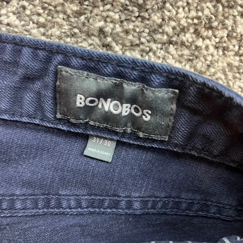 BONOBOS jeansMens 30x27 Straight Leg Casual dark wash